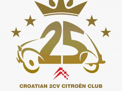 Hrvatski Citroen 2cv klub - 25 godina logo